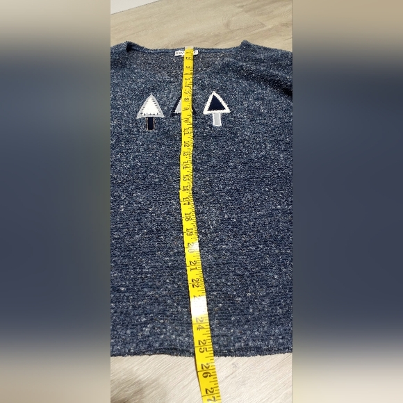 Vintage Brindar Embroidered Tree Sweater Blue Gray White Size 2XL - Picture 7 of 9